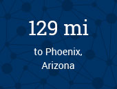 Phoenix, Arizona 129 miles