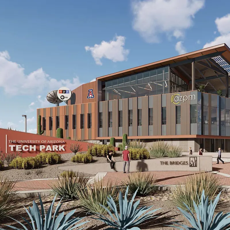 Rendering of AZPM building