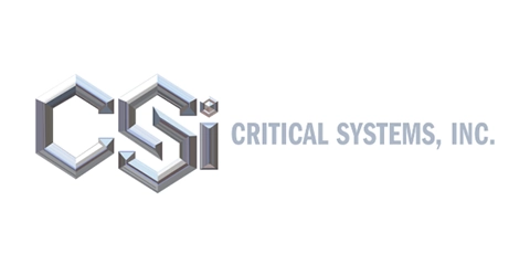 CSI logo with metallic type font displaying the letters C S I in a 3-dimensional design.