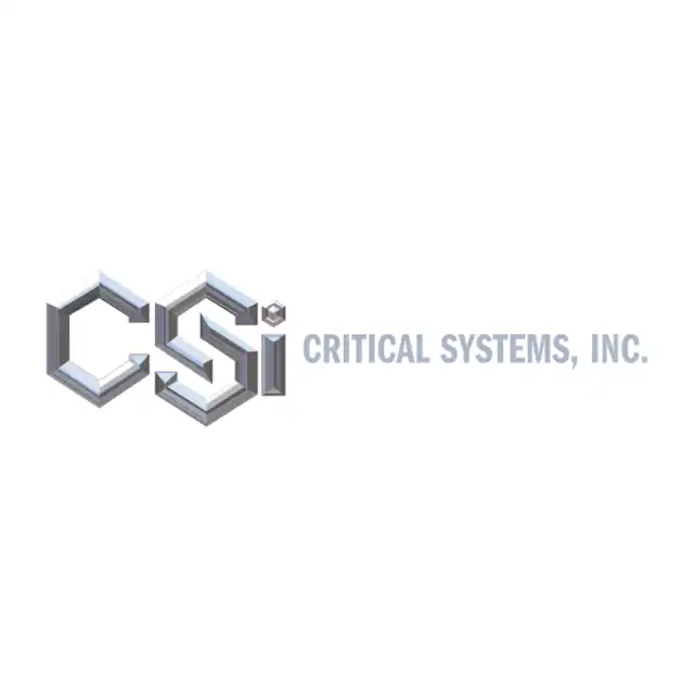 CSI logo with metallic type font displaying the letters C S I in a 3-dimensional design.