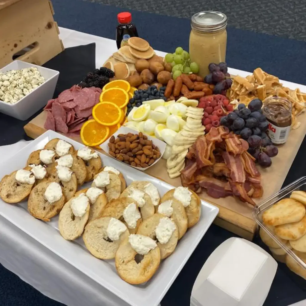 Food items displayed