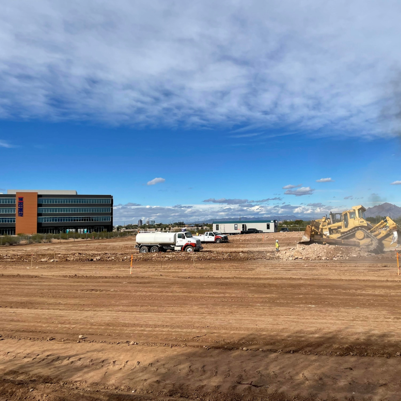Dirt construction site