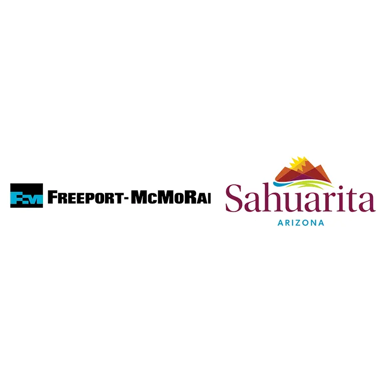 Two logos: Freeport-Mcmorai and Sahuarita Arizona